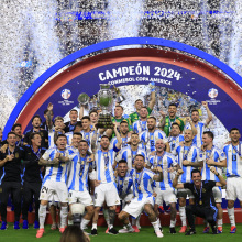 Argentina Copa Ameirca 2024 win celebrations