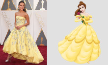 Alicia Vikander looks like a Disney dream at the Oscars