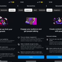 Instagram's professional dashboard includes best practices to help creators with engagement, reach, and monetization.
