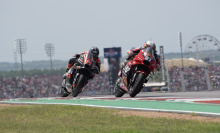 Pedro Acosta of Spain leads Maverick Vinales