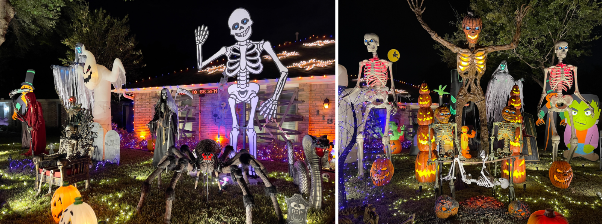 randy motes' 2022 halloween display