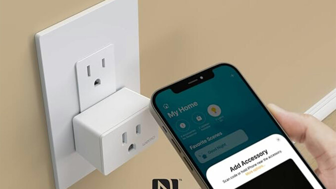 person using a smarthome app