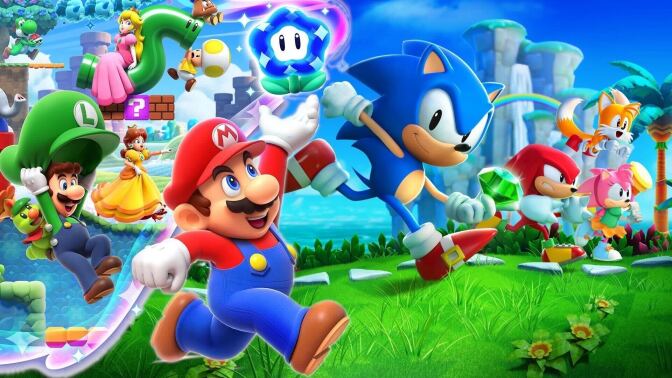 Super Mario Bros. Wonder and Sonic Superstars