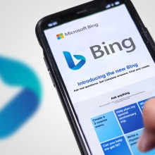 Bing on a phone