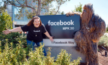 Chewbacca mask lady lives her best life with IRL Chewbacca at Facebook HQ