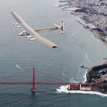 Solar-powered plane reaches California after journey across Pacific