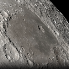 The moon's surface as captured by NASA's Lunar Reconnaissance Orbiter.