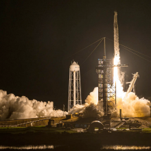 SpaceX's Polaris Dawn Falcon 9 rocket blasts off from Launch Complex 39A of NASA's Kennedy Space Center on September 10, 2024 in Cape Canaveral, Florida.