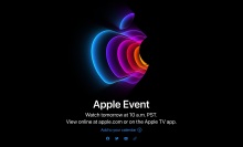 Image of March 8 Apple event announcement