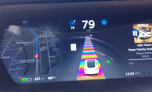 Tesla Easter egg lets you drive on Mario Kart's Rainbow Road