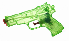 Water gun on a white background