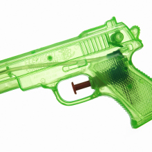 Water gun on a white background