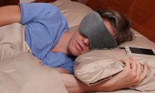 This sleep mask has built-in headphones—and it's magic