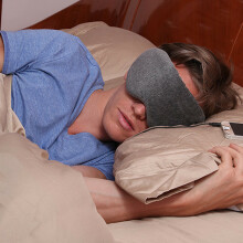 This sleep mask has built-in headphones—and it's magic