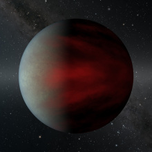 a "hot Jupiter" exoplanet illustration 