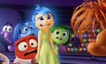 The emotions from "Inside Out 2" greet Anxiety with confusion.