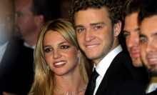 Britney Spears and Justin Timberlake on the red carpet in 2002.