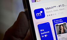 Match dating application is displayed in the Apple App Store