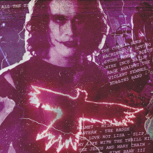 Composite of images of Brandon Lee, Rob Zombie, Trent Reznor, and Robert Smith of The Cure.