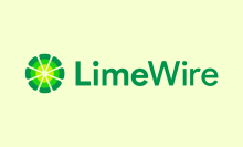 The Limewire logo on a green background.