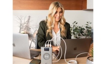 A women charging up her devices