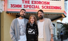 M.A. Fortin, Linda Blair, and Joshua John Miller at a special screening of "The Exorcism."