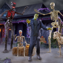 decorations from home depot's 2024 halloween collection