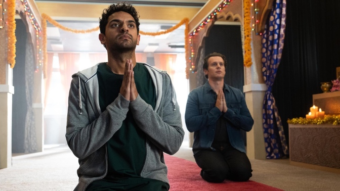 Karan Soni and Jonathan Groff in "A Nice Indian Boy."