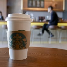 Starbucks is trialling a charge on cups that are damaging the environment