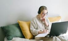 Girl with laptop