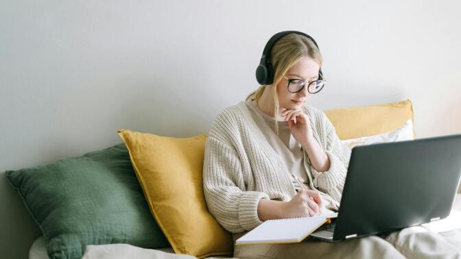 Girl with laptop