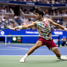 Alcaraz at the 2023 US Open