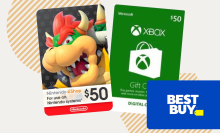 Get $5 to spend at Best Buy when you buy an Xbox or Nintendo gift card