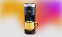 keurig k mini against a colorful background