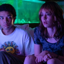 Justice Smith and Brigette Lundy-Paine in "I Saw the TV Glow."