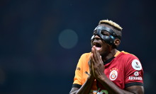 Victor Osimhen of Galatasaray in action