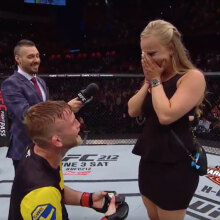 UFC fighter proposes marriage to partner after knockout win