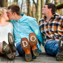 Best man can't let the groom go, so he viciously photobombs the wedding pictures