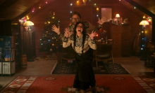 Nick Offerman and Megan Mullally as Gene and Jean in the TV show "The Umbrella Academy."