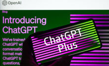 ChatGPT Plus logo on a smartphone 