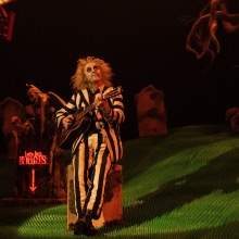 MICHAEL KEATON as Beetlejuice in Warner Bros. Pictures’ comedy, “BEETLEJUICE BEETLEJUICE,” a Warner Bros. Pictures release