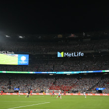 A general view during a Copa America 2024 Group A match between Chile and Argentina