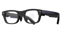 pair of thick black glasses