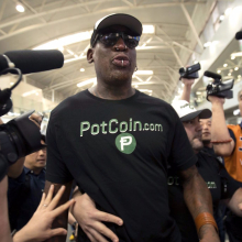 Dennis Rodman's latest trip to North Korea is sponsored by the Bitcoin of weed