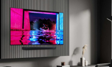 Samsung tv in a modern living room