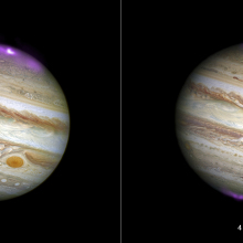 Solar storm sparked intense auroras on Jupiter