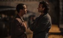 Louis and Armand from "Interview with the Vampire" have a discussion on the banks of the Seine in Paris.