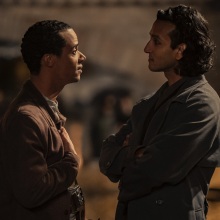 Louis and Armand from "Interview with the Vampire" have a discussion on the banks of the Seine in Paris.