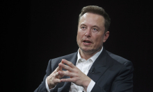 Elon Musk attends the Viva Technology conference dedicated to innovation and startups at the Porte de Versailles exhibition centre on June 16, 2023 in Paris, France.