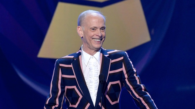  Filmmaker John Waters speaks onstage during the The 57th Annual GRAMMY Awards Premiere Ceremony at Nokia Theatre L.A. Live on February 8, 2015 in Los Angeles, California. 